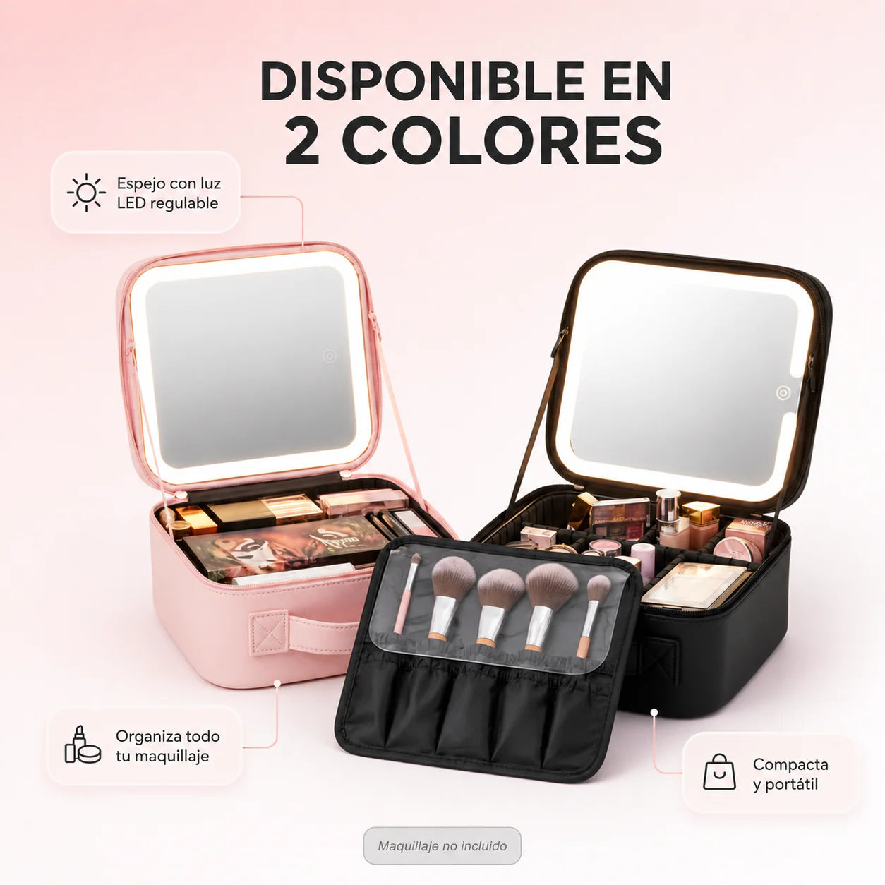 Cosmetiquera Led Pro + Envío Grátis